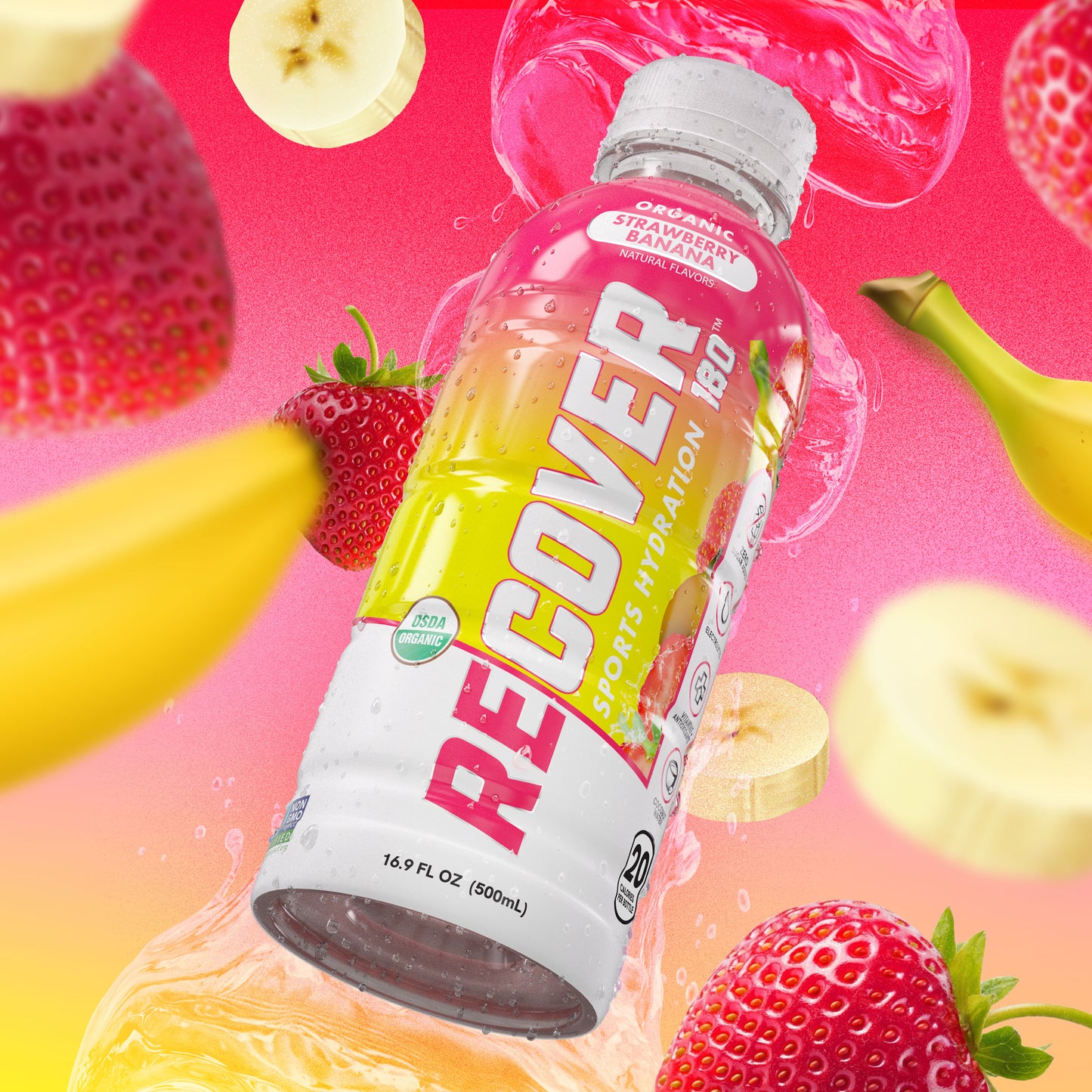 Strawberry Banana (16.9 oz - Pack of 12)