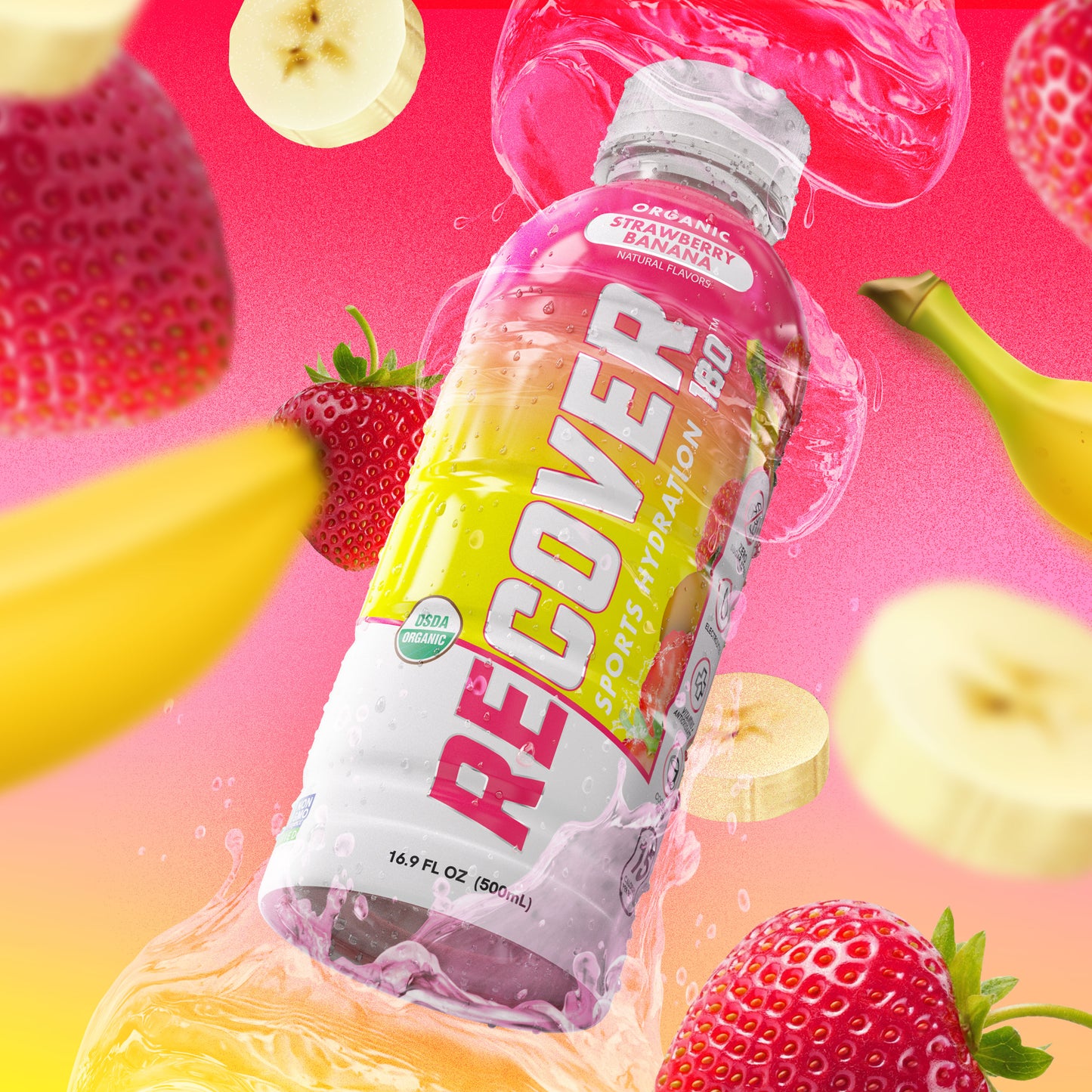 Strawberry Banana (16.9 oz - Pack of 12)
