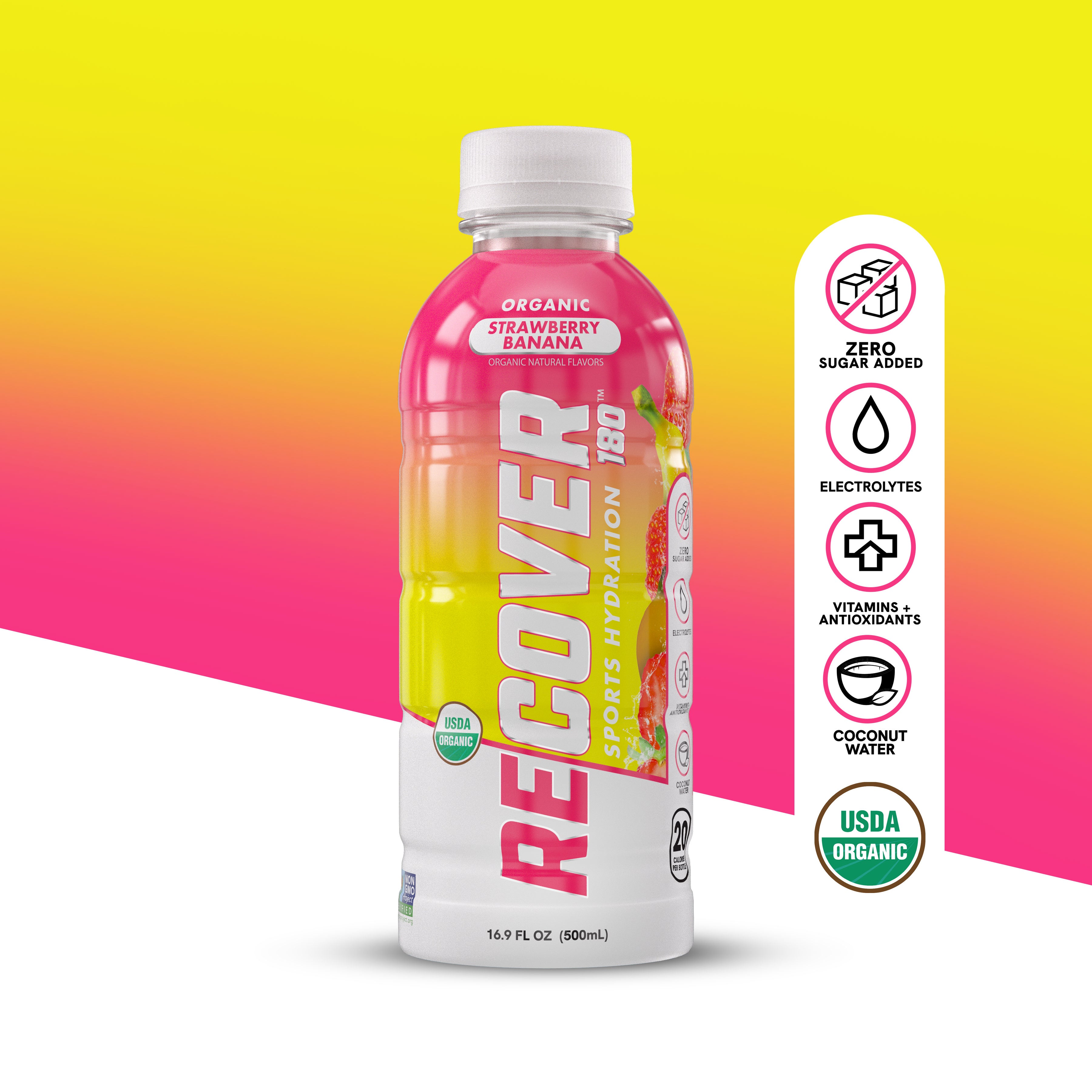 Strawberry Banana (16.9 oz - Pack of 12) – RECOVER 180