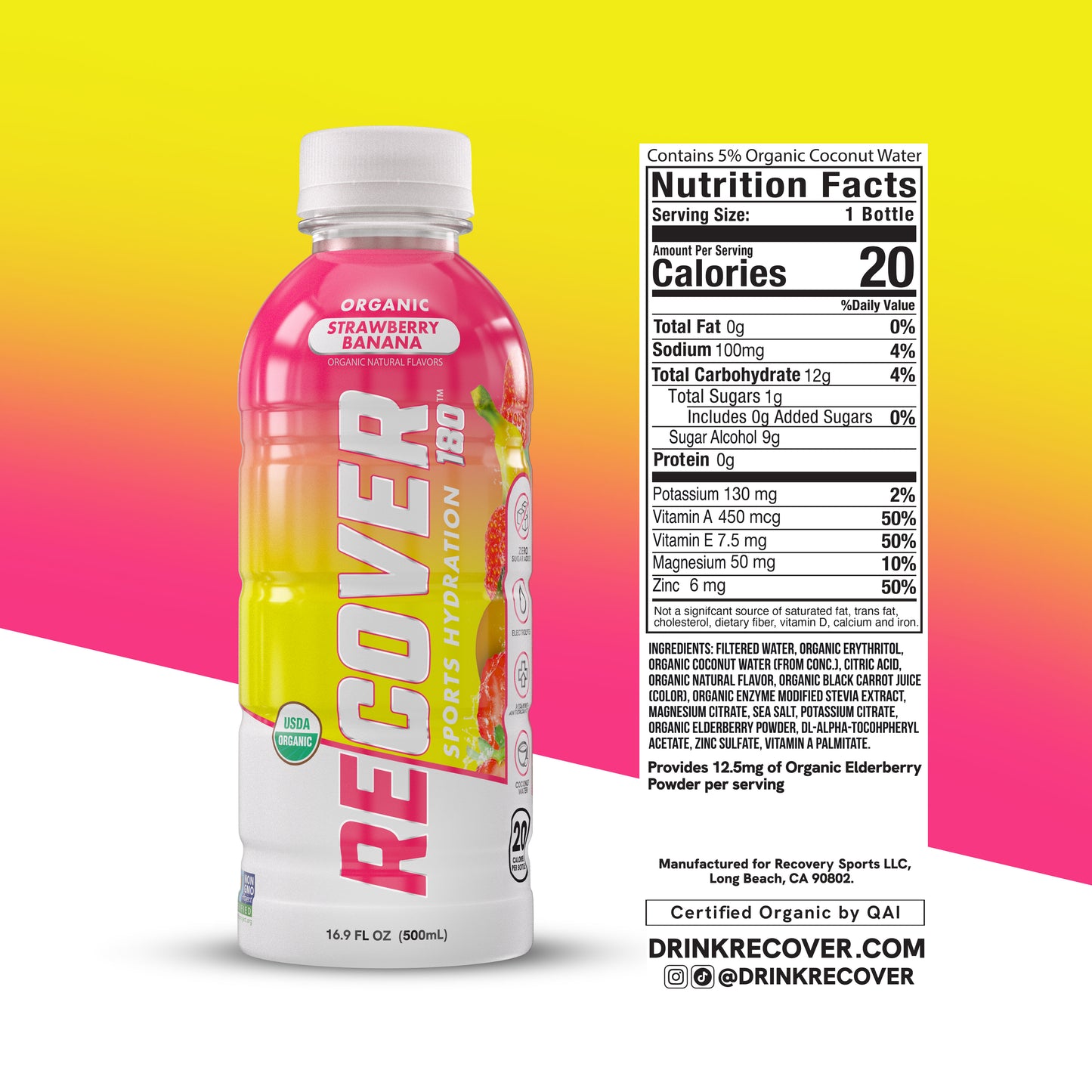 Strawberry Banana (16.9 oz - Pack of 12)