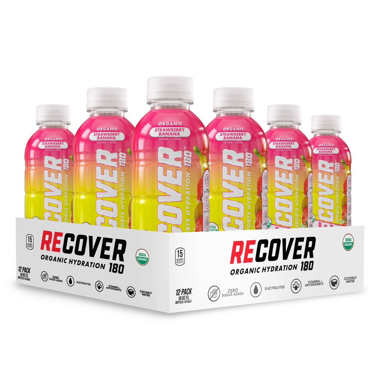 Strawberry Banana (16.9 oz - Pack of 12) – RECOVER 180