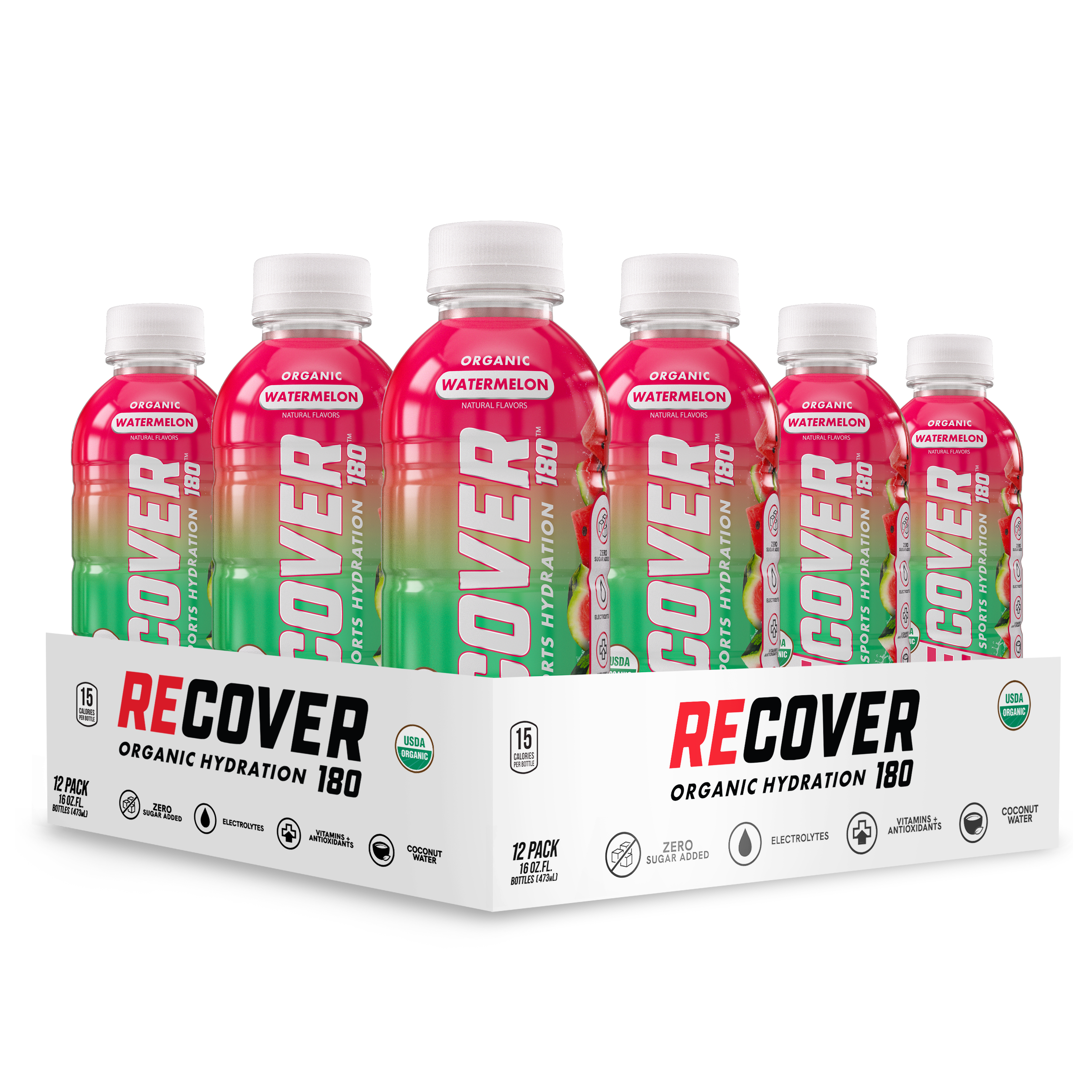 Watermelon (16.9 oz - Pack of 12) – RECOVER 180 Watermelon (16.9 oz - Pack of 12) – RECOVER 180